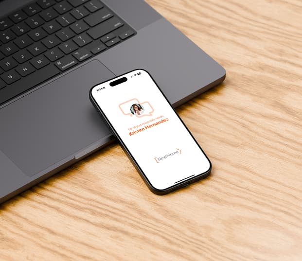 The NextHome app on a mobile phone