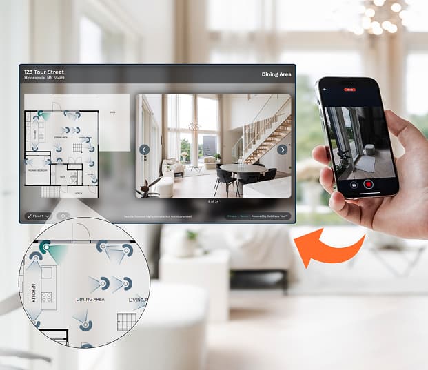 Floor plans on a website